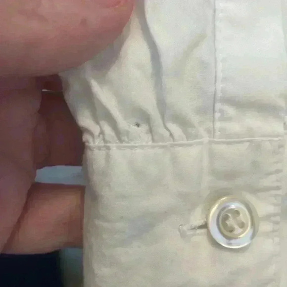 J.Crew Lace Bib Popover Shirt in White, size 14 - Picture 7 of 10